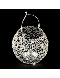 Scintil Portacandela argento Ø12cm x h11cm