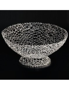 Scintil Coppa con piede argento Ø26cm x h12cm