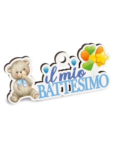 Party Battesimo Celeste Decoro da appendere 6