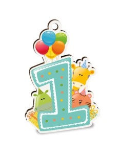 Party 1° Compleanno Decoro da appendere 7cm