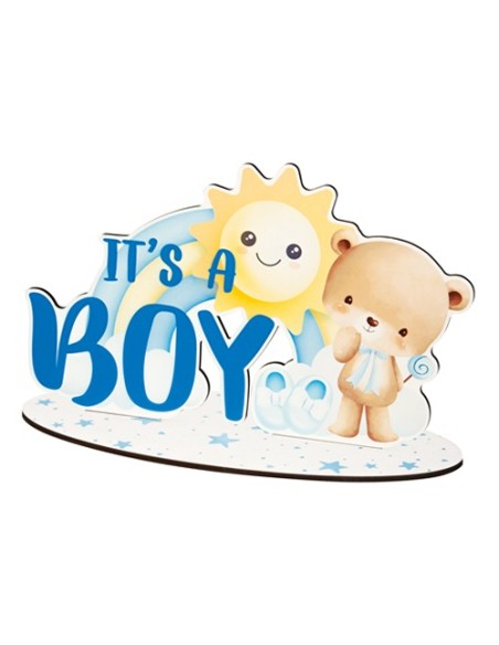 Party Baby Shower Boy Scritta da appoggio 35cm x h22cm