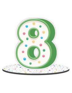 Party Numero 8 da appoggio 18cm x h16