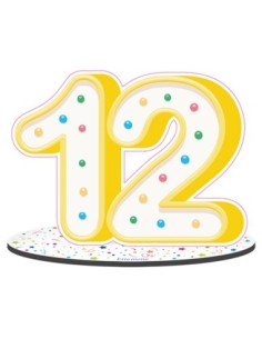 Party Numero 12 da appoggio 20cm x h16