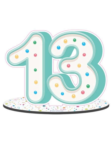 Party Numero 13 da appoggio 20cm x h16