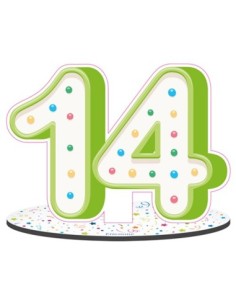 Party Numero 14 da appoggio 20cm x h16