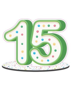 Party Numero 15 da appoggio 20cm x h16