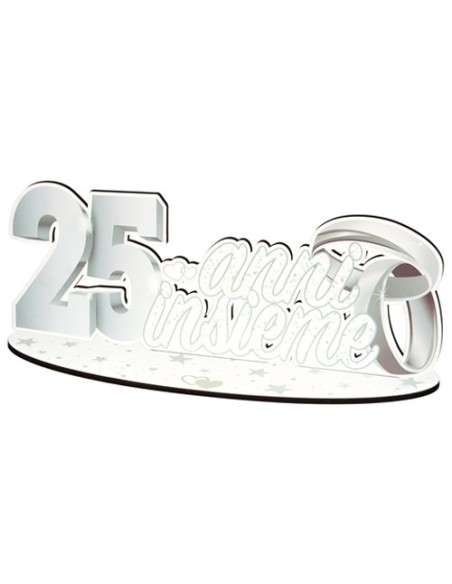 Party 25° anniversario Scritta da appoggio 35cm x h14cm