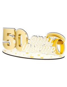 Party 50° anniversario Scritta da appoggio 35cm x h14cm