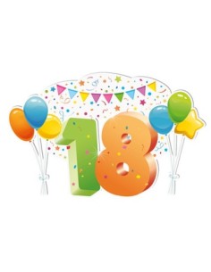 Party 18 anni Scritta da parete 120cm x h75cm