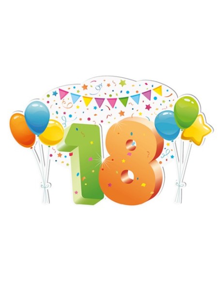 Party 18 anni Scritta da parete 120cm x h75cm