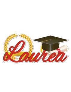 Party Laurea Scritta da parete 120cm x h53cm