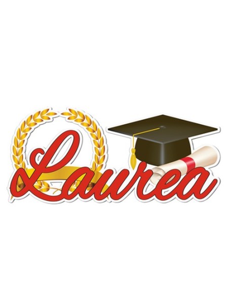 Party Laurea Scritta da parete 120cm x h53cm