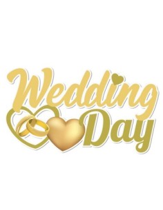 Party Wedding Day Scritta da parete 120cm x h68cm