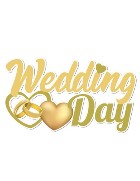 Party Wedding Day Scritta da parete 120cm x h68cm