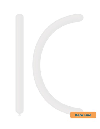 Palloncini Modellabili Decorator Line Pastello 160 Bianco 200 - 100pz | G3S