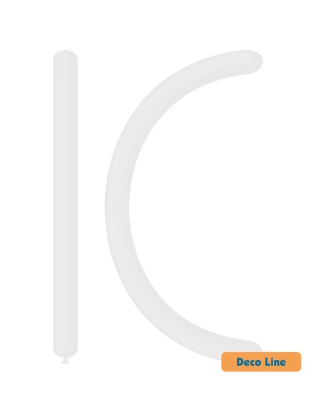 Palloncini Modellabili Decorator Line Pastello 160 Bianco 200 - 100pz | G3S