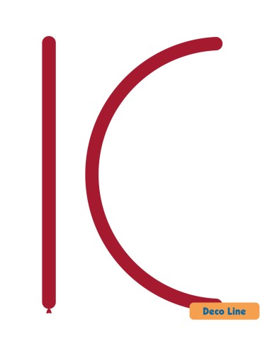 Palloncini Modellabili Decorator Line Pastello 160 Rosso Rubino 232 - 100pz | G3S Ingrosso
