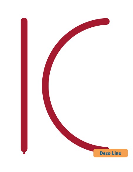 Palloncini Modellabili Decorator Line Pastello 160 Rosso Rubino 232 - 100pz | G3S Ingrosso