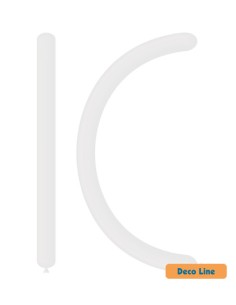 Palloncini Modellabili Decorator Line Pastello 260 Bianco 200 - 100pz | G3S Party