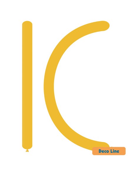 Palloncini Modellabili Decorator Line Pastello 260 Giallo Papaya 229 - 100pz | Vendita Ingrosso G3S