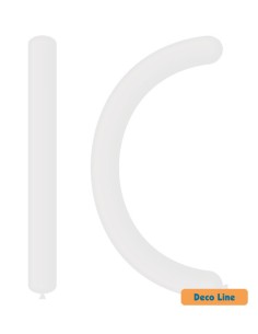 Palloncini Modellabili Decorator Line Pastello 360 Bianco 200 - 100pz | G3S Ingrosso