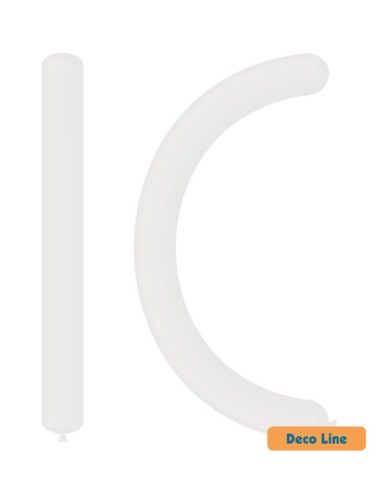 Palloncini Modellabili Decorator Line Pastello 360 Bianco 200 - 100pz | G3S Ingrosso