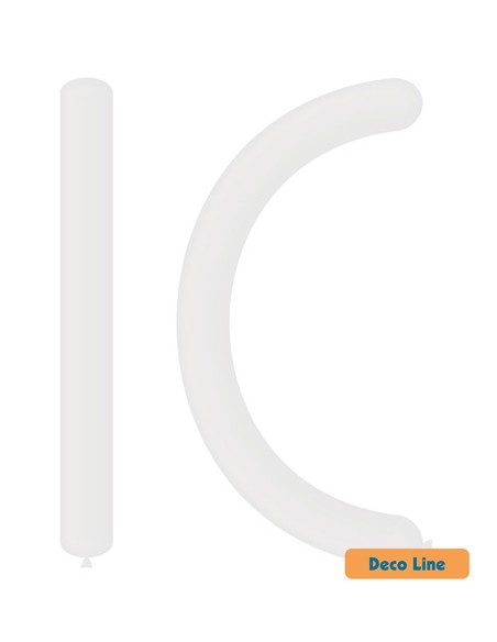 Palloncini Modellabili Decorator Line Pastello 360 Bianco 200 - 100pz | G3S Ingrosso
