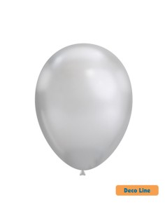 Palloncini Decorator Line Cromato 12" Argento 925 - 50pz | Vendita Ingrosso G3S