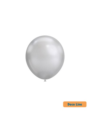 Palloncini Decorator Line Cromato 5" Argento 925 - 100pz | G3S Party