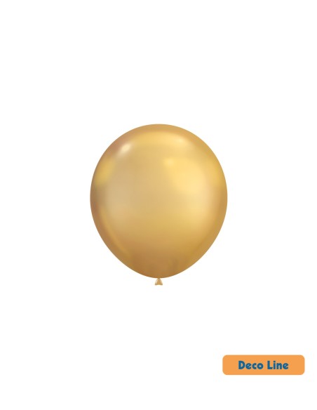 Palloncini Decorator Line Cromato 5" Oro Chiaro 18KT - 100pz | G3S Ingrosso