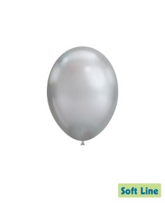 Palloncini Soft Line Cromato 12" - 30cm Argento 117 - 50pz | G3S
