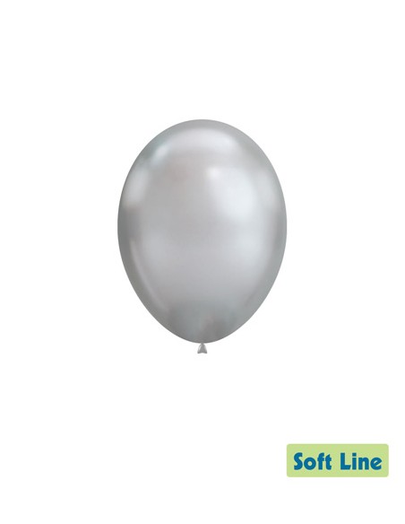 Palloncini Soft Line Cromato 12" - 30cm Argento 117 - 50pz | G3S