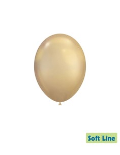 Palloncini Soft Line Cromato 12" - 30cm Oro Chiaro 124 - 50pz | G3S