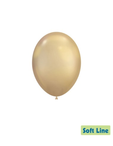 Palloncini Soft Line Cromato 12" - 30cm Oro Chiaro 124 - 50pz | G3S
