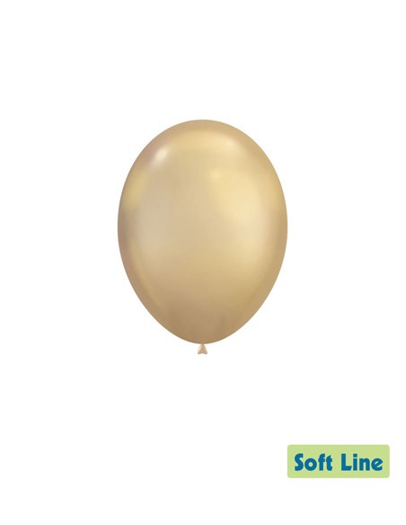 Palloncini Soft Line Cromato 12" - 30cm Oro Chiaro 124 - 50pz | G3S