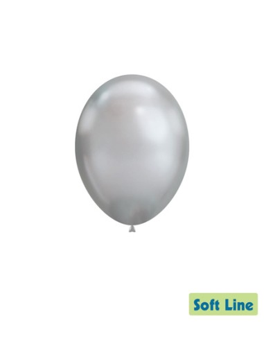 Palloncini Soft Line Cromato 18" - 46cm Argento 117 - 20pz | Vendita Ingrosso G3S