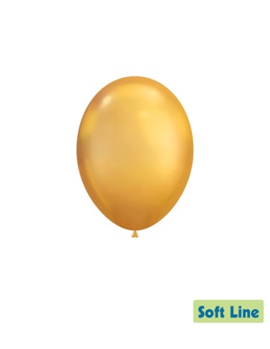 Palloncini Soft Line Cromato 18" - 46cm Oro 116 - 20pz | Vendita Ingrosso G3S