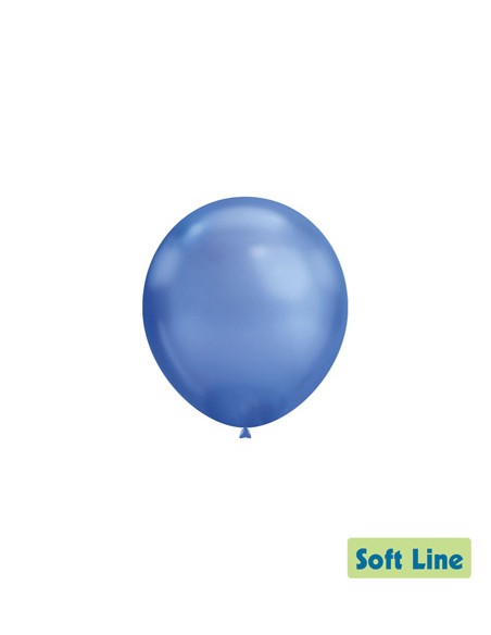 Palloncini Soft Line Cromato 5" - 13cm Blu 120 - 100pz | G3S Ingrosso