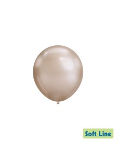 Palloncini Soft Line Cromato 5" - 13cm Champagne 119 - 100pz | Vendita Ingrosso G3S
