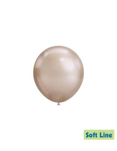 Palloncini Soft Line Cromato 5" - 13cm Champagne 119 - 100pz | Vendita Ingrosso G3S