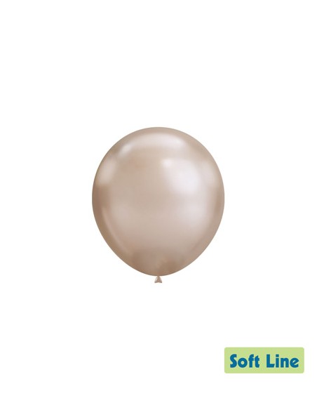 Palloncini Soft Line Cromato 5" - 13cm Champagne 119 - 100pz | Vendita Ingrosso G3S