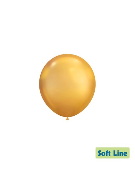 Palloncini Soft Line Cromato 5" - 13cm Oro 116 - 100pz | G3S