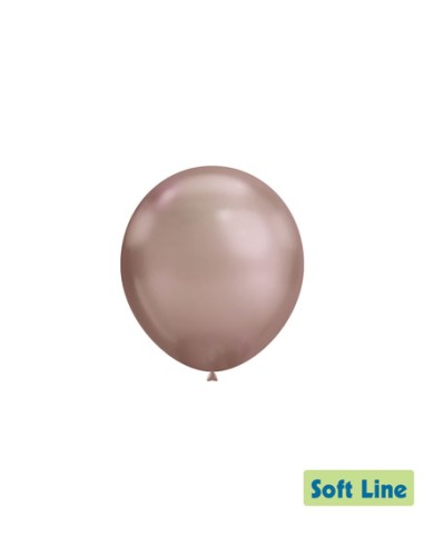 Palloncini Soft Line Cromato 5" - 13cm Rosa Gold 118 - 100pz | G3S Party