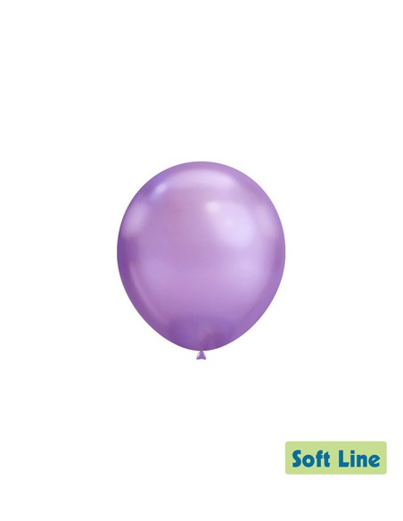 Palloncini Soft Line Cromato 5" - 13cm Viola 123 - 100pz | Vendita Ingrosso G3S