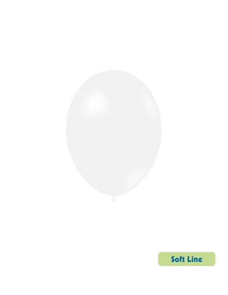 Palloncini Soft Line Pastello 12" - 30cm Bianco 125 - 50pz | G3S