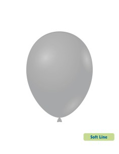 Palloncini Soft Line Pastello 12" - 30cm Grigio Fumo 143 - 50pz | G3S Party