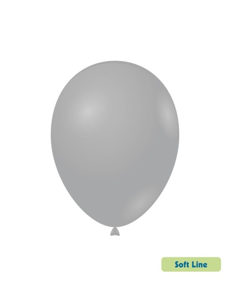 Palloncini Soft Line Pastello 12" - 30cm Grigio Fumo 143 - 50pz | G3S Party
