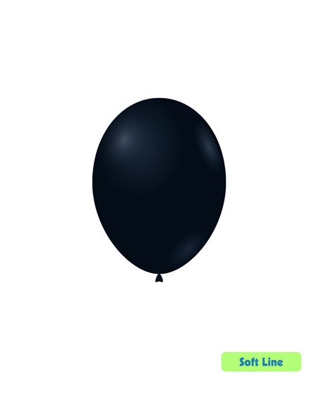 Palloncini Soft Line Pastello 12" - 30cm Nero 128 - 50pz | Vendita Ingrosso G3S