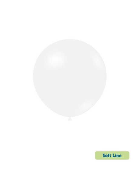 Palloncini Soft Line Pastello 18" - 46cm Bianco 125 - 20pz | G3S Party