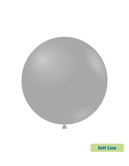 Palloncini Soft Line Pastello 18" - 46cm Grigio Fumo 143 - 20pz | Vendita Ingrosso G3S